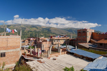 Huaraz - Vue depuis la terrasse de notre guest house
