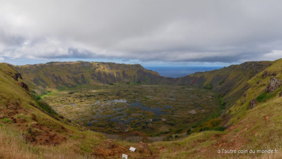 le cratère du volcan Rano Kau
