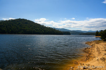 En haut du Maroondah reservoir