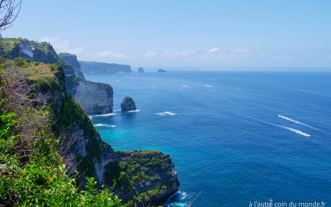 Nusa Penida : banach cliff et tembling pool au Sud